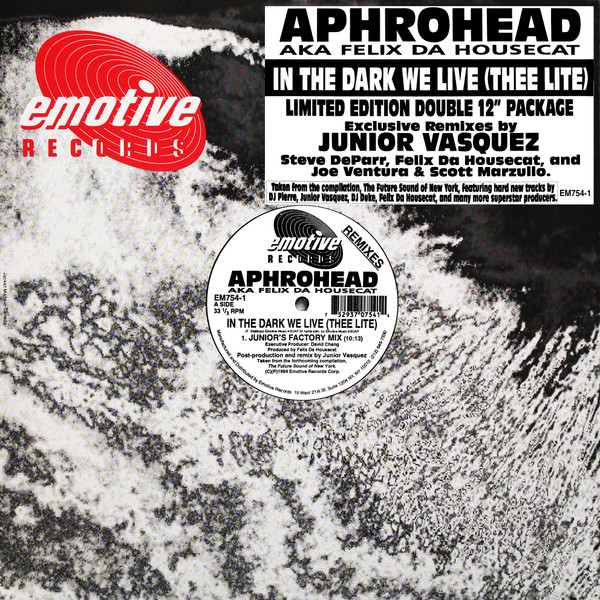 Aphrohead - In The Dark We Live (Thee Lite) (Remixes) | Emotive Records (EM754-1) - main