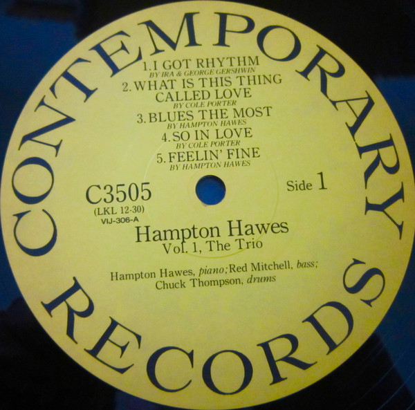 Hampton Hawes Trio - Hampton Hawes Trio, Vol. 1 | Contemporary Records (VIJ-306) - 4