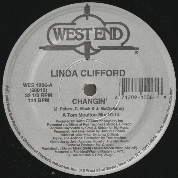 Linda Clifford - Changin' | West End Records (WES 1006) Linda Clifford - Changin' | West End Records (WES 1006)