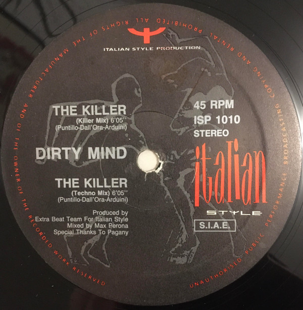 Dirty Mind - The Killer | Italian Style Production (ISP 1010)