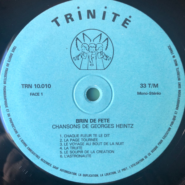 Brin de Fête - Chansons de George Heintz | Trinité (TRN 10.010) - 3