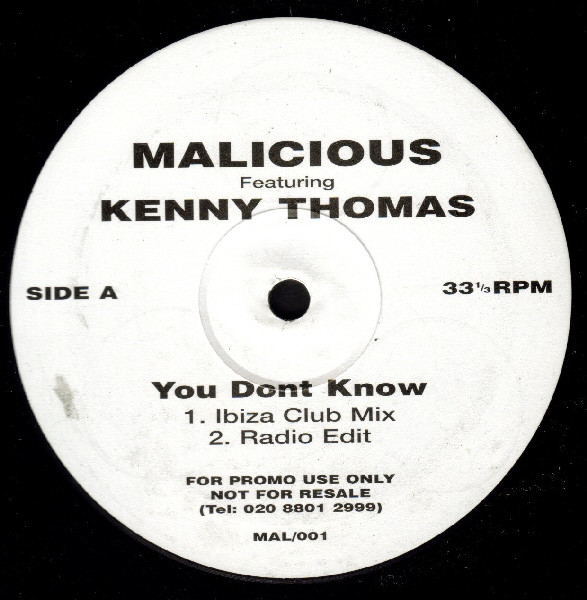 Malicious Featuring Kenny Thomas - You Dont Know | Numb Nums Recordings (MAL/001)