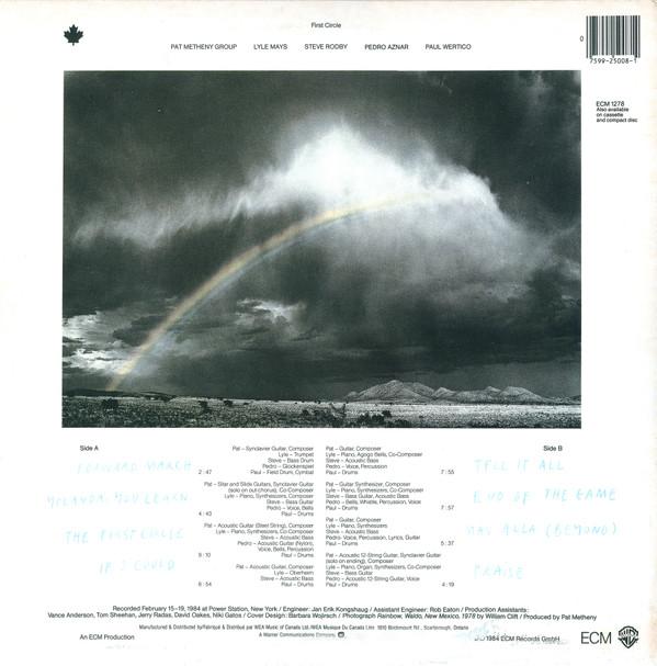 Pat Metheny Group - First Circle | ECM Records (2 50081)