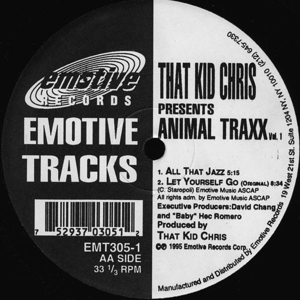 That Kid Chris - Animal Traxx Vol. 1 | Emotive Tracks (EMT305-1)