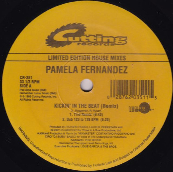 Pamela Fernandez - Kickin' In The Beat (Remix) | Cutting Records (CR-351) - main