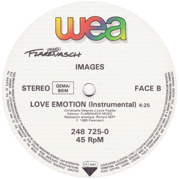 Images - Love Emotion | WEA (248 725-0) - 4 Images - Love Emotion | WEA (248 725-0) - 4
