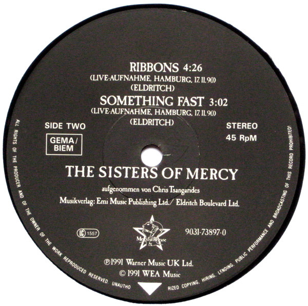 The Sisters Of Mercy - When You Don't See Me | Merciful Release (9031-73897-0) - 4