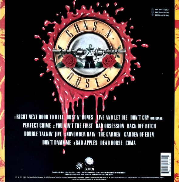 Guns N' Roses - Use Your Illusion I | Geffen Records (GEF 24415 (5L)) - 2