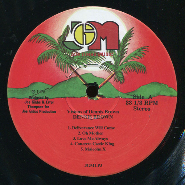 Dennis Brown - Visions Of Dennis Brown | Joe Gibbs Record Globe (JGMLP3)