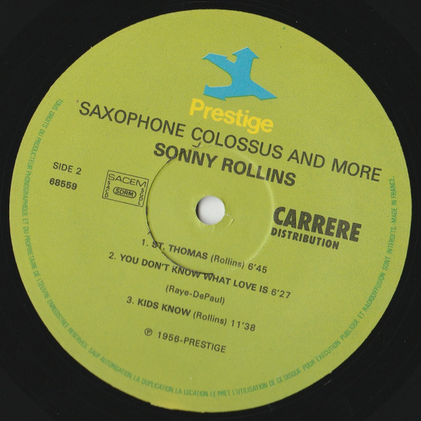 Sonny Rollins - Saxophone Colossus And More | Prestige (68.559) - 4