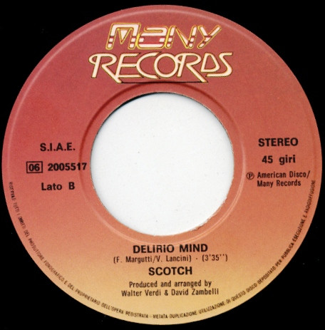 Scotch - Take Me Up / Delirio Mind | Many Records (06 2005517) - 4 Scotch - Take Me Up / Delirio Mind | Many Records (06 2005517) - 4