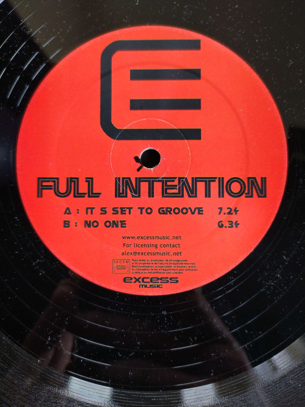 Full Intention - It's Set To Groove | Executive Records (ER 013) - 3