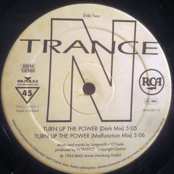N-Trance - Turn Up The Power | BMG Ariola Hamburg GmbH (74321 19203 1) - 4