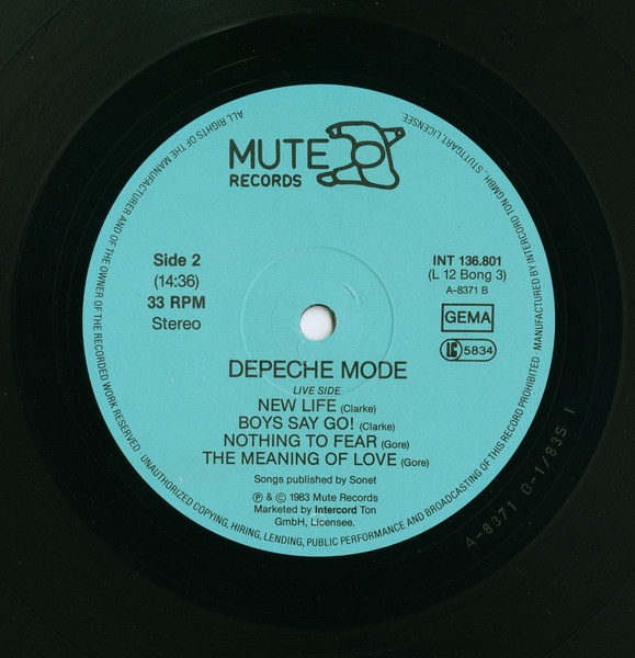 Depeche Mode - Everything Counts And Live Tracks | Mute (INT 136.801) - 4 Depeche Mode - Everything Counts And Live Tracks | Mute (INT 136.801) - 4