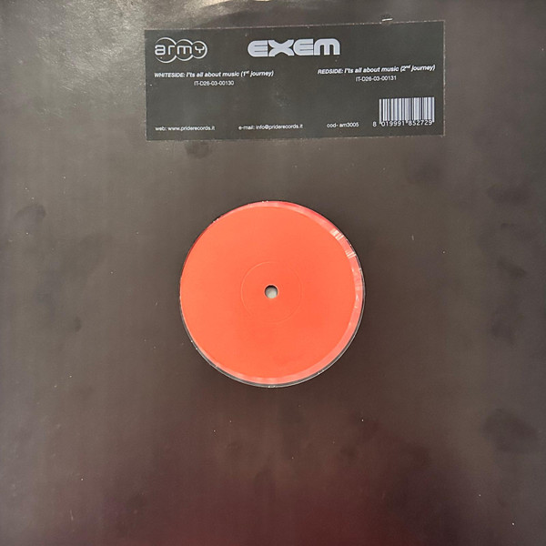 Simone Mencarelli Presents Exem - It's All About Music | Army Records (AM3005)