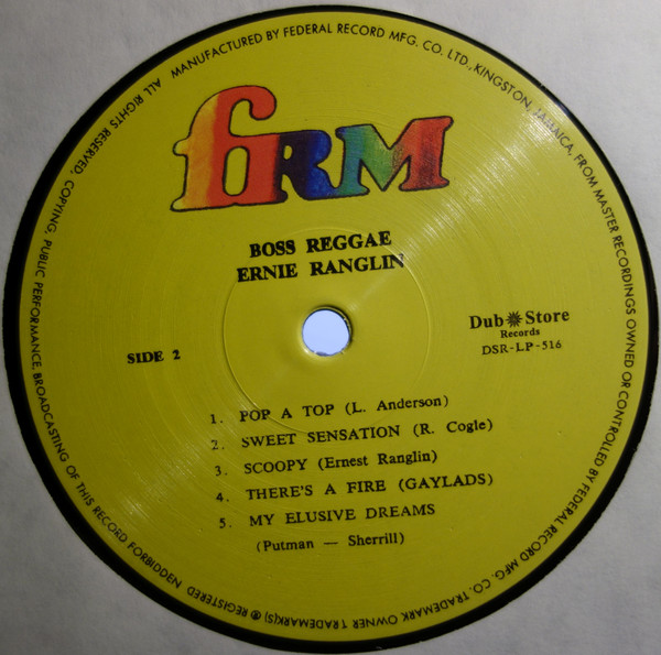 Ernest Ranglin - Boss Reggae - Sounds Ranglin | Dub Store Records (none) - 4