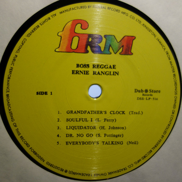 Ernest Ranglin - Boss Reggae - Sounds Ranglin | Dub Store Records (none) - 3