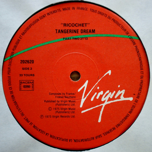 Tangerine Dream - Ricochet | Virgin (202620) - 4