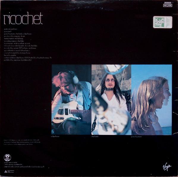 Tangerine Dream - Ricochet | Virgin (202620) - 2