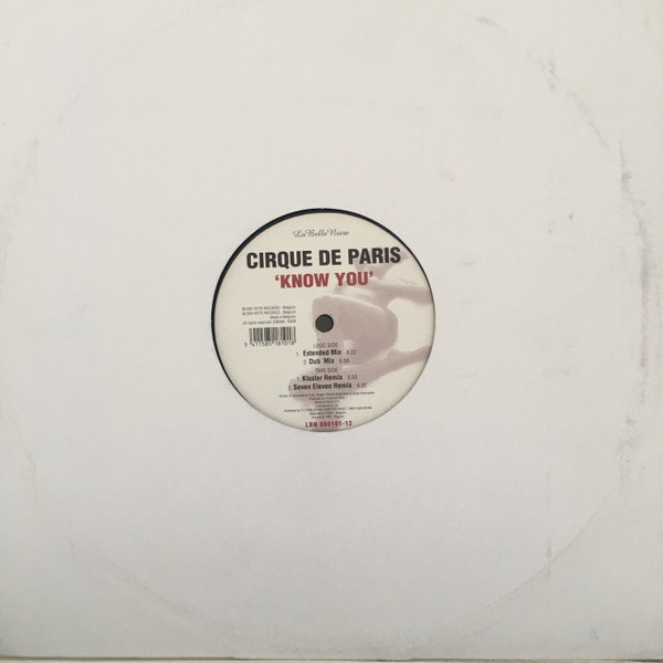 Cirque De Paris - Know You | La Belle Noire (LBN 080101-12) - 2