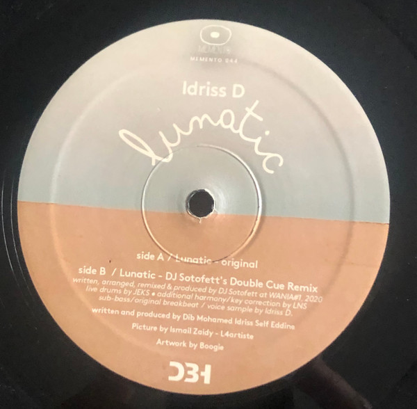 Idriss D - Lunatic | Memento Records (MEMENTO 044)