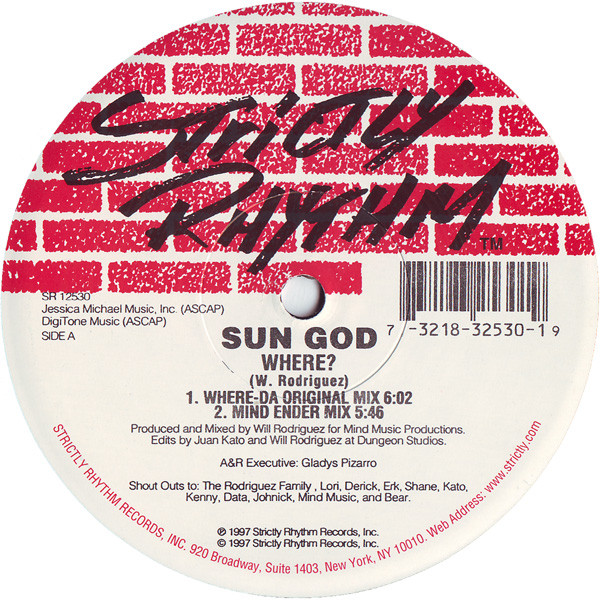 Sun God - Where? / Clinton Park | Strictly Rhythm (SR 12530) - main Sun God - Where? / Clinton Park | Strictly Rhythm (SR 12530) - main