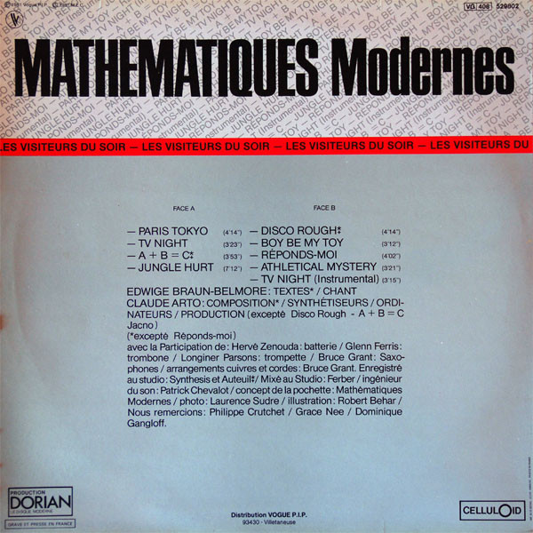 Mathématiques Modernes - Les Visiteurs Du Soir | Dorian (529802) - 2