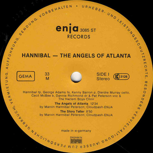 Hannibal Marvin Peterson - The Angels Of Atlanta | Enja Records (enja 3085) - 2 Hannibal Marvin Peterson - The Angels Of Atlanta | Enja Records (enja 3085) - 2