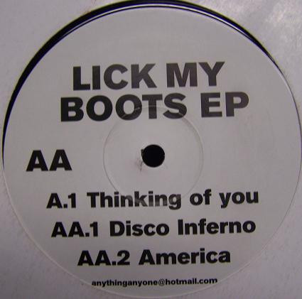 Unknown Artist - Lick My Boots EP | Not On Label (SS001) - main