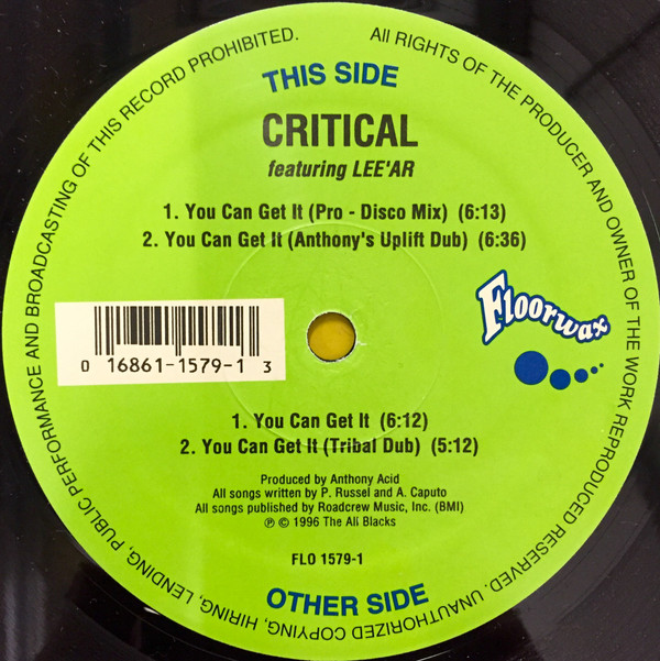 Critical - You Can Get It | Floorwax (FLO 1579 1)