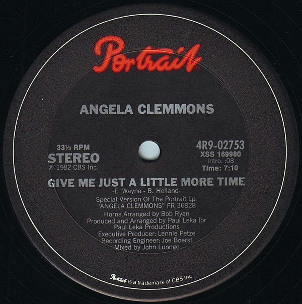 Angela Clemmons - Give Me Just A Little More Time | Portrait (4R9-02753)