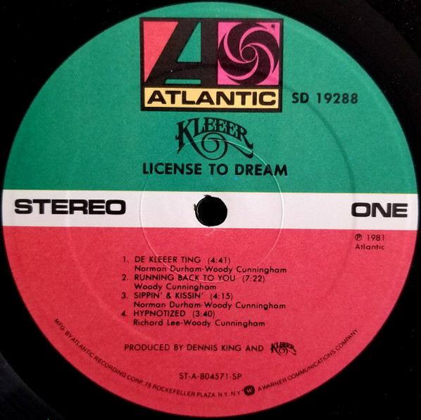 Kleeer - License To Dream | Atlantic (SD 19288) - 3