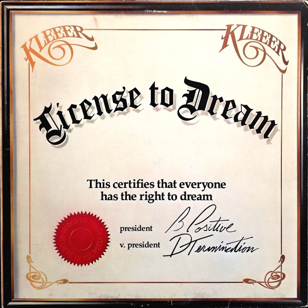 Kleeer - License To Dream | Atlantic (SD 19288) Kleeer - License To Dream | Atlantic (SD 19288)