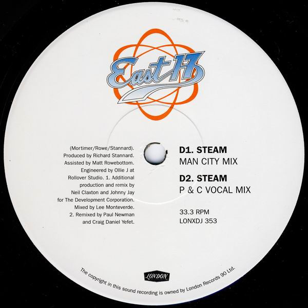 East 17 - Steam | London Records (LONXDJ353) - 6 East 17 - Steam | London Records (LONXDJ353) - 6