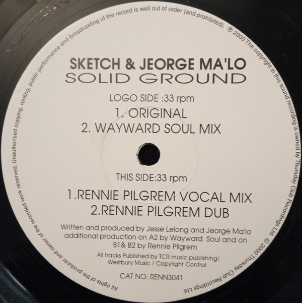 Sketch & Jeorge Ma'lo - Solid Ground | Thursday Club Recordings (TCR) (RENN3041)