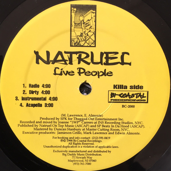 Natruel - Live People / Make It Or U Die | Bi-Coastal Recordings (BC-2000) - 3