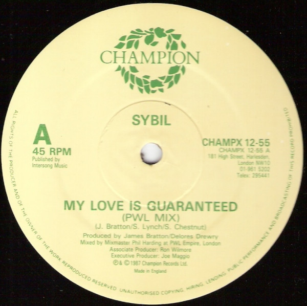 Sybil - My Love Is Guaranteed | Champion (CHAMPX 12-55) - 3