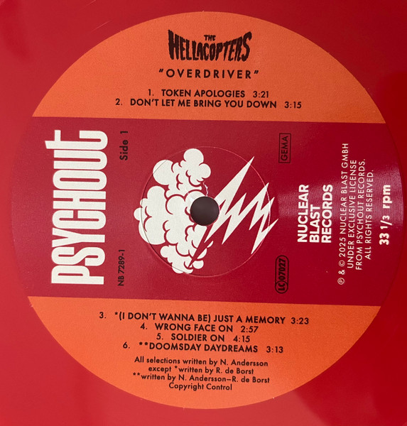 The Hellacopters - Overdriver | Nuclear Blast Records (NBR 72891) - 3