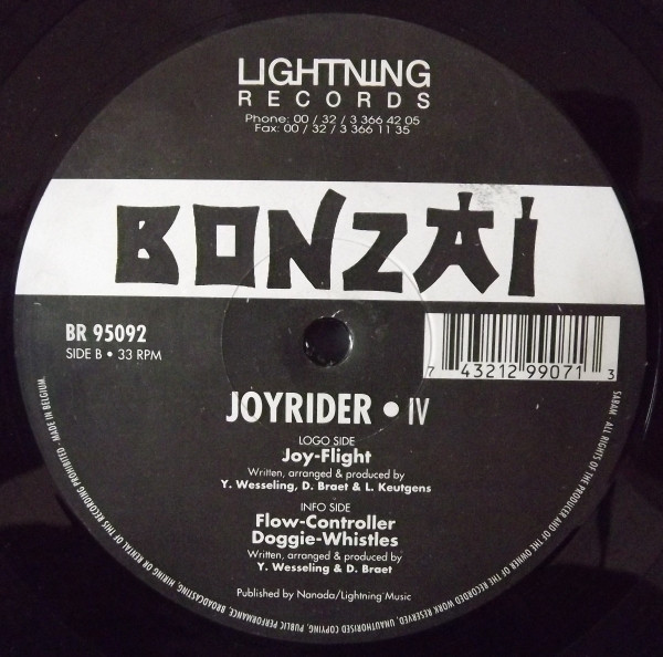 Joyrider - IV | Bonzai Records (BR 95092) - main