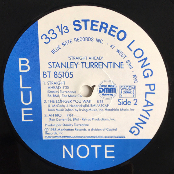 Stanley Turrentine - Straight Ahead | Blue Note (BT 85105) - 4