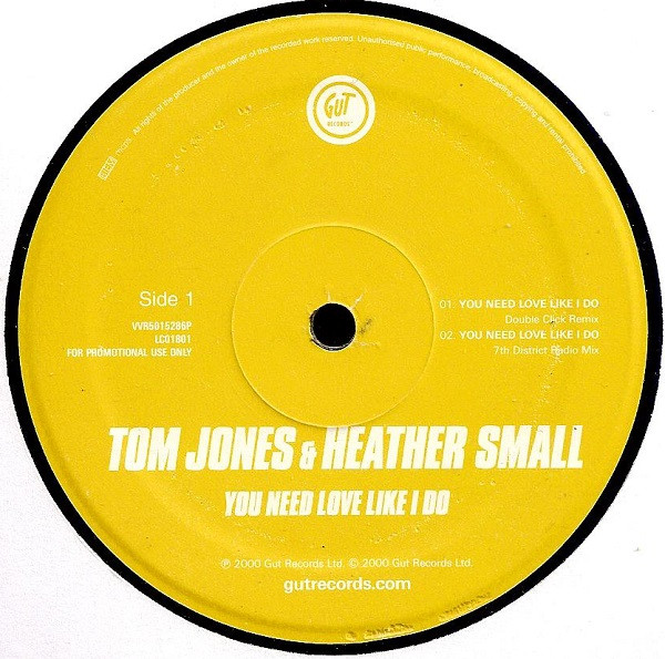 Tom Jones & Heather Small - You Need Love Like I Do | Gut Records (VVR5015286P)