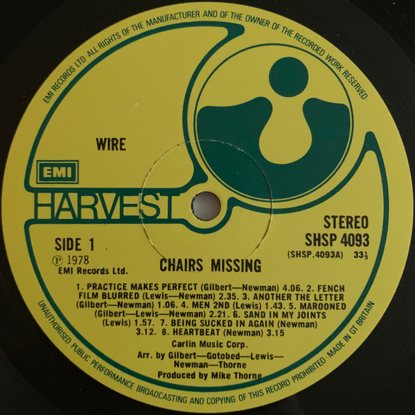 Wire - Chairs Missing | Harvest (SHSP 4093) - 3