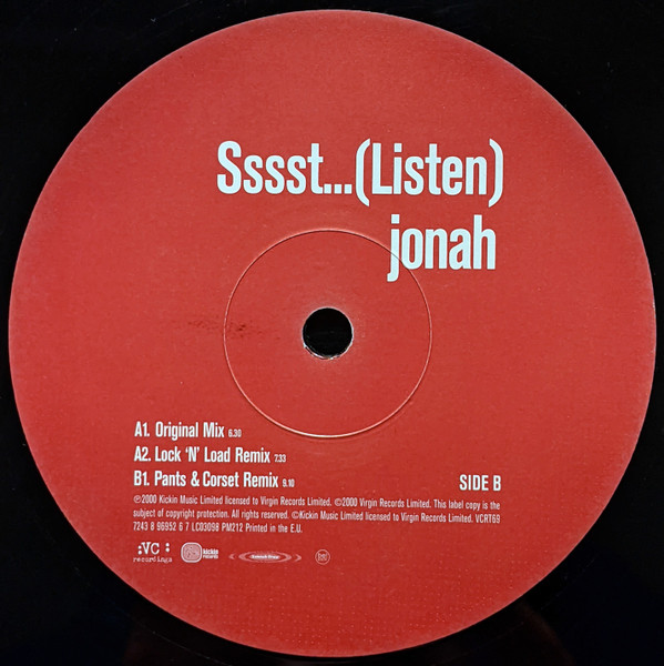Jonah - Sssst...(Listen) | VC Recordings (VCRT69) - 4