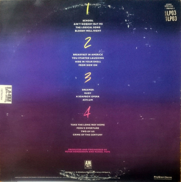 Supertramp - Paris | A&M Records (396702-1) - 3 Supertramp - Paris | A&M Records (396702-1) - 3