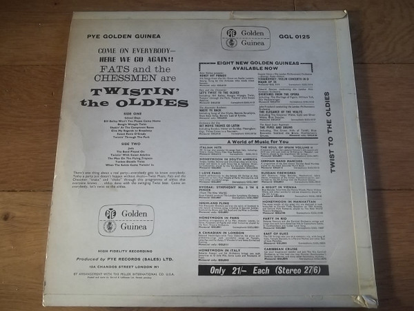 Fats And The Chessmen - Let's Twist To The Oldies | Pye Golden Guinea Records (GGL 0125) - 4