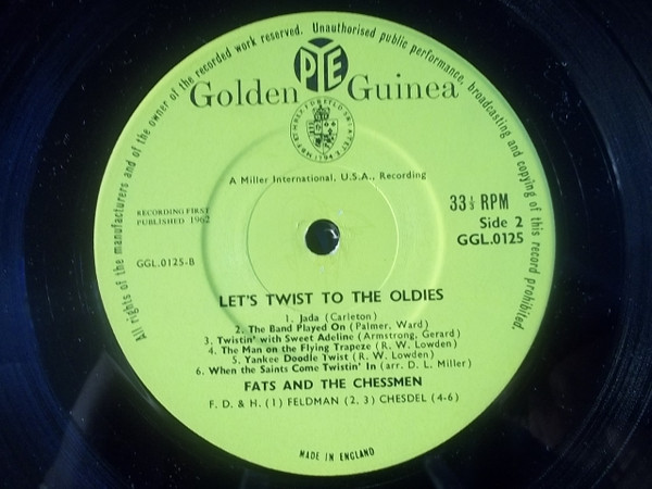 Fats And The Chessmen - Let's Twist To The Oldies | Pye Golden Guinea Records (GGL 0125) - 3