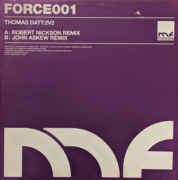 Thomas Datt - 2V2 | Monster Force (FORCE001) - main