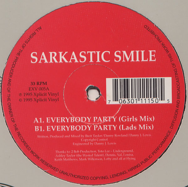 Sarkastic Smile - Everybody Party | Xplicit Vinyl (EXV 005)