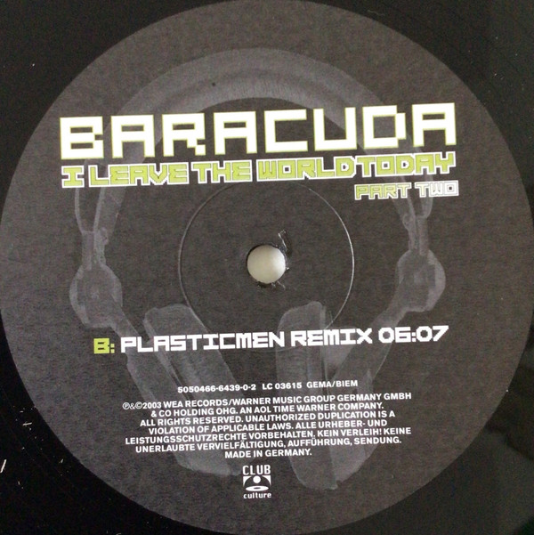 Baracuda - I Leave The World Today (Part Two) | Club Culture (5050466-6439-0-2) - 4