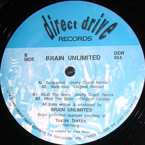 Brain Unlimited - Body EP | Direct Drive (DDR 004)